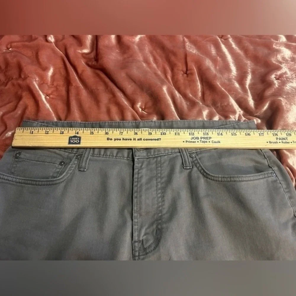 Gray Five Pocket Pants Cotton Blend Trousers 34x34 Business Casual‎ Slim